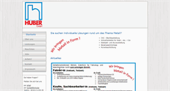 Desktop Screenshot of huber-metallgaeu.de