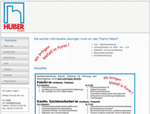 Tablet Screenshot of huber-metallgaeu.de